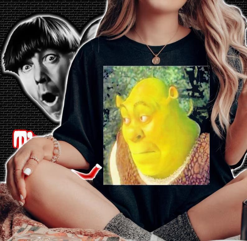 Dreamworks Shrek Bored Meme Shirt t-shirt woman shirt