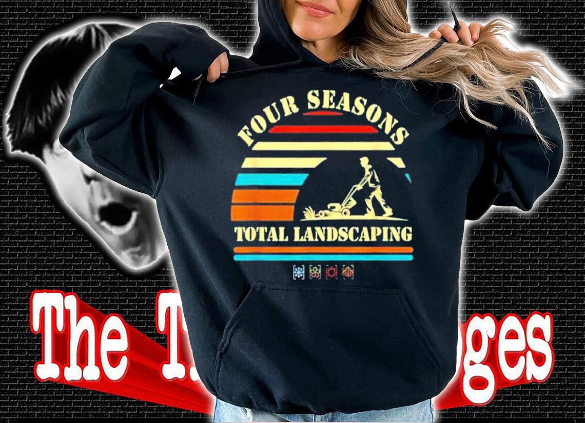 Four Season Total Landscaping Sunset For Gardeners Vintage Shirt t-shirt