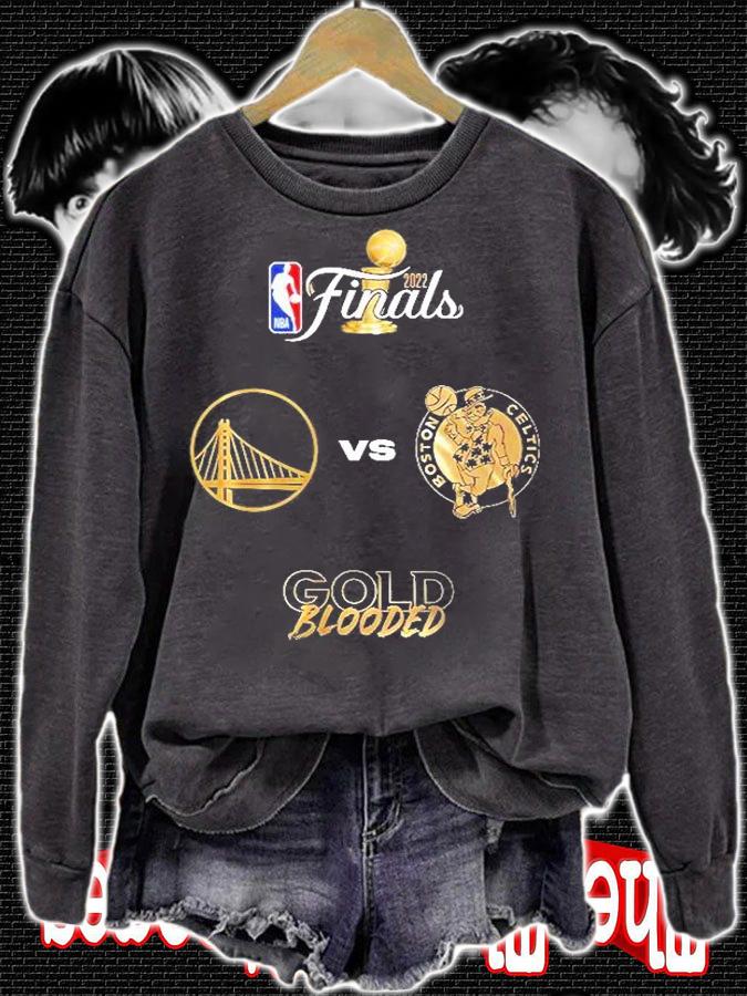 Gold Blooded Vs Boston Celtics NBA Finals 2022 T-Shirt t-shirt sweatshirt