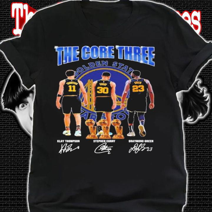 Golden State Warriors The Core Three Signatures Shirt t-shirt shirt