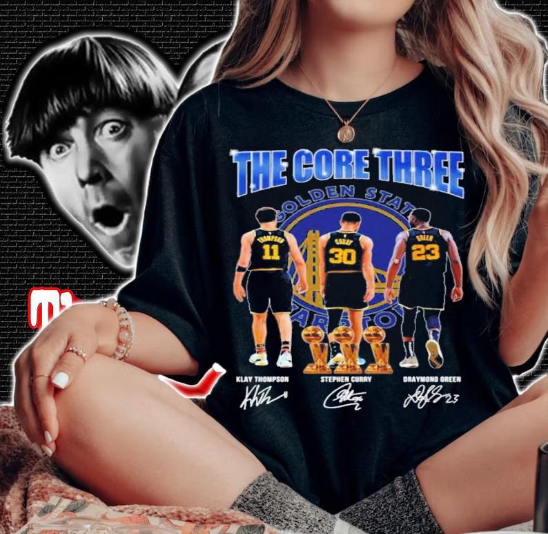 Golden State Warriors The Core Three Signatures Shirt t-shirt woman shirt