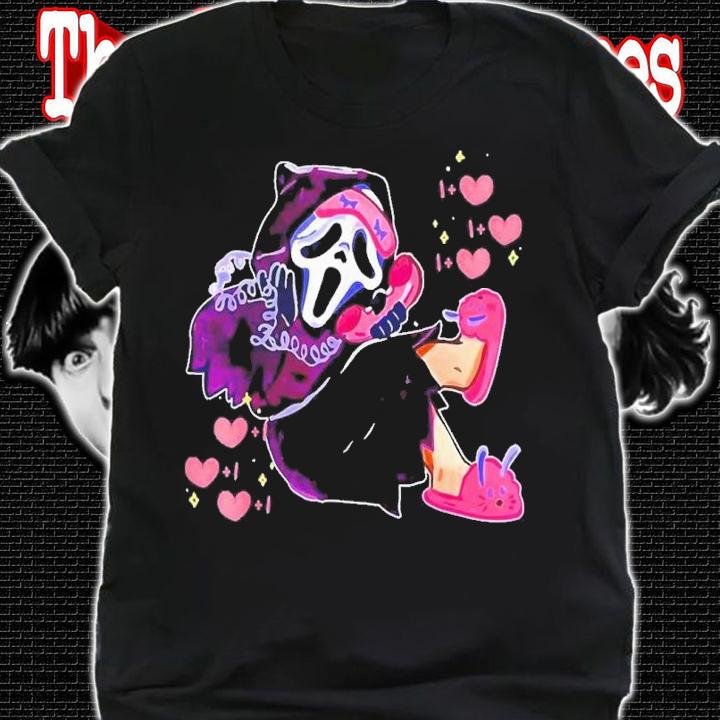 Halloween Ghost Scream Calling Halloween Funny Face Shirt t-shirt shirt