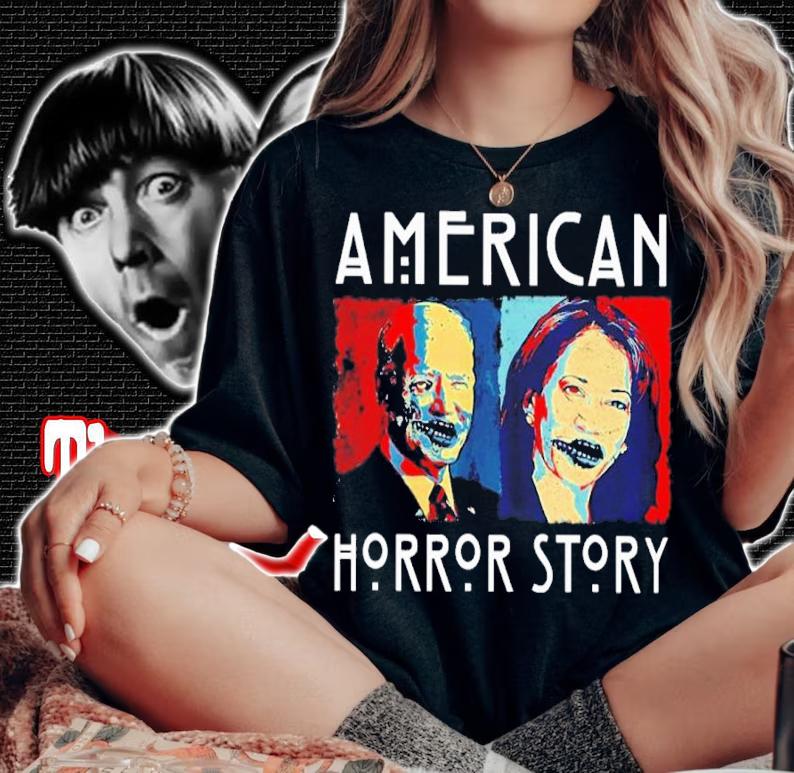 Joe Biden And Kamala Harris America Horror Story Shirt t-shirt woman shirt