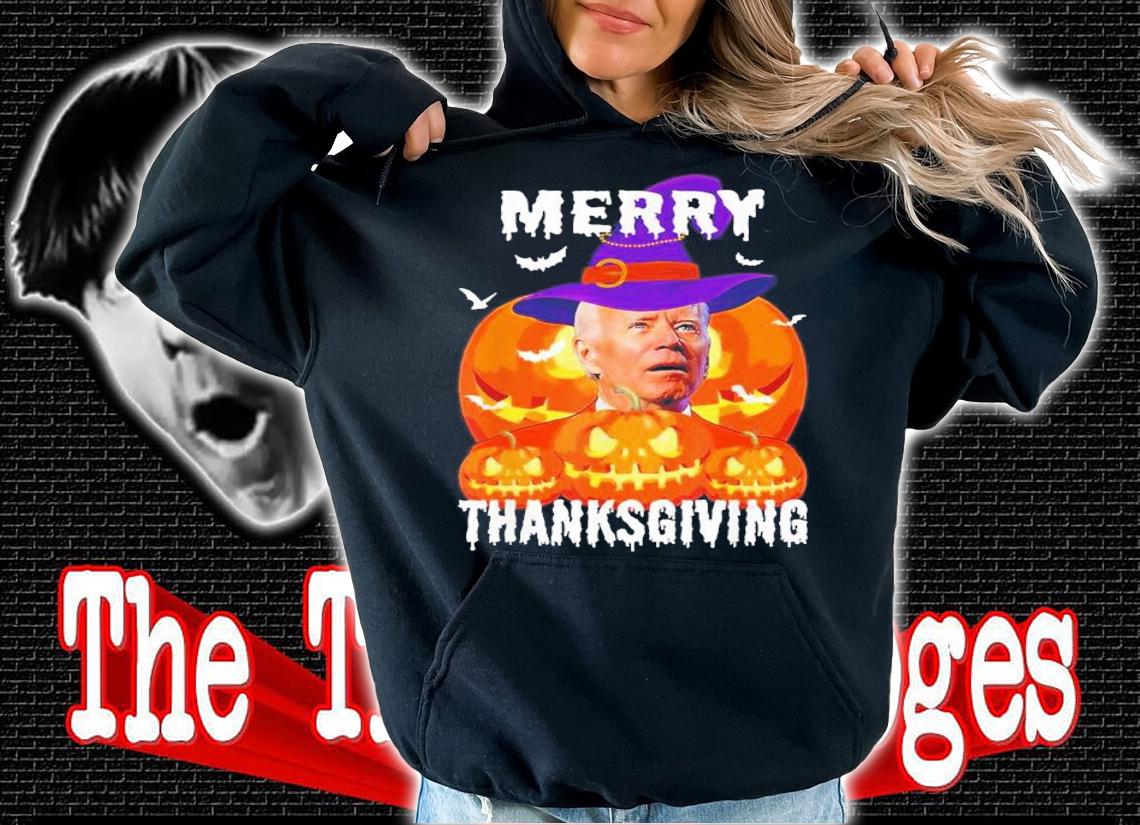 Joe Biden Confused Merry Thanksgiving For Halloween Shirt t-shirt hoodie