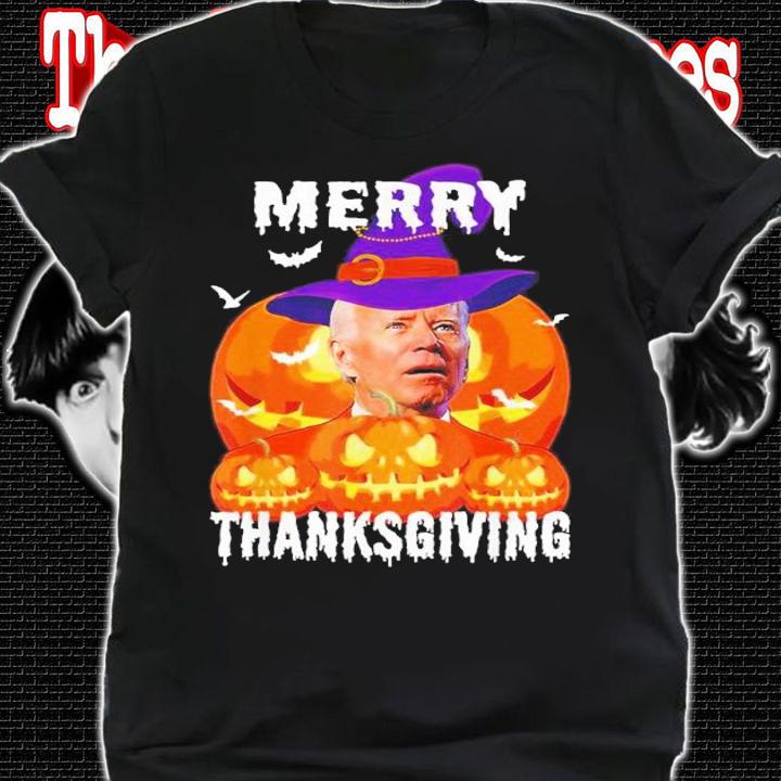 Joe Biden Confused Merry Thanksgiving For Halloween Shirt t-shirt shirt