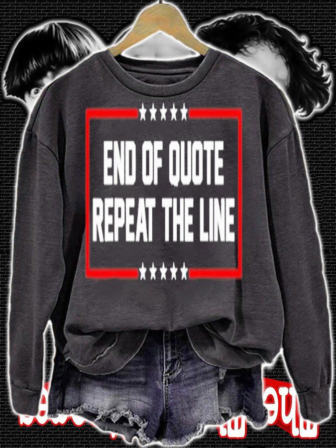 Joe Biden Very Confused End Of Quote Repeat The Line Shirt t-shirt sweatshirt
