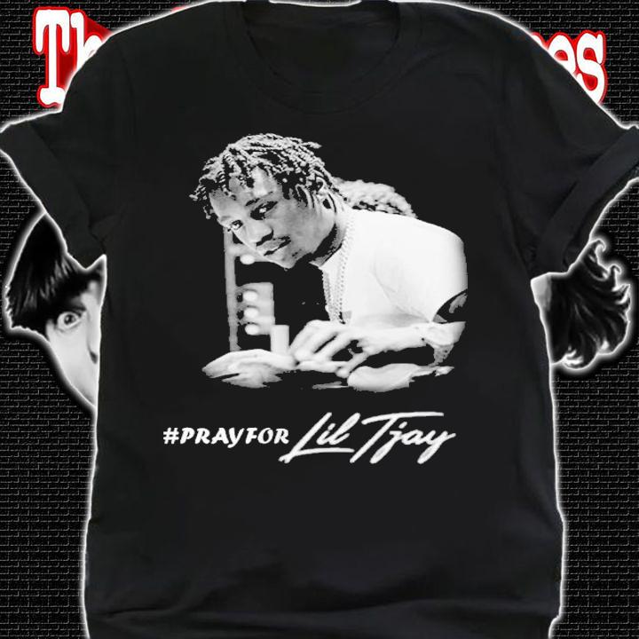 Pray For Lil Tjsay Rapper 90s Bootleg Style Rap T-Shirt t-shirt shirt