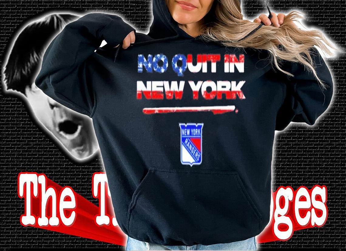 New York Rangers Rangers No Quit In New York Stars Stripes Flag USA T-Shirt t-shirt