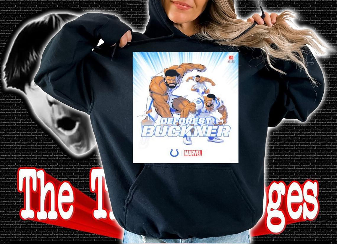 NFL Deforest Buckner Indianapolis Colts X Marvel Shirt t-shirt hoodie