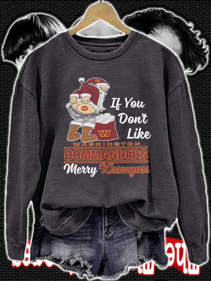 Santa Claus If You Dont Like Washington Commanders Merry Kissmyass Christmas t-shirt