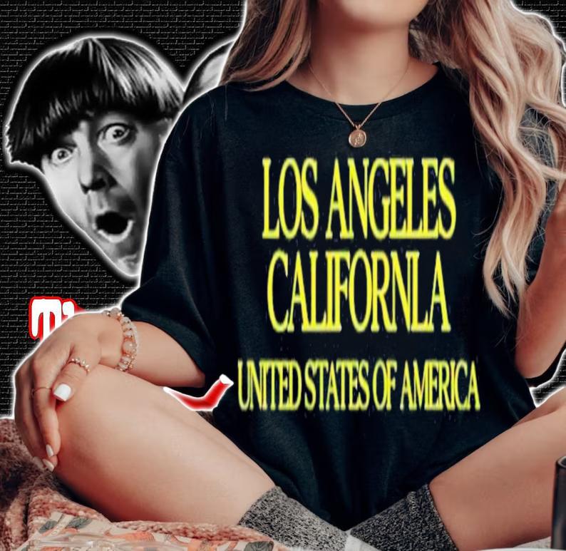 Skater Edgy Eboy Los Angeles California United States Of America T-Shirt t-shirt