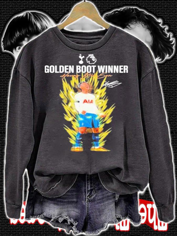 Son Heung Min Vegeta Golden Boot Winner Signatures Shirt t-shirt sweatshirt