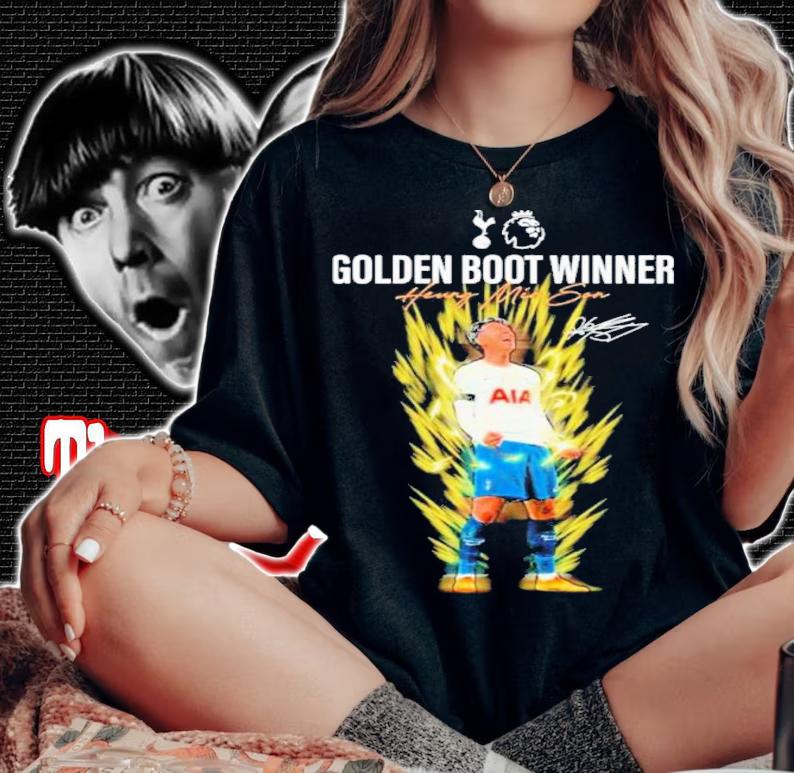 Son Heung Min Vegeta Golden Boot Winner Signatures Shirt t-shirt woman shirt