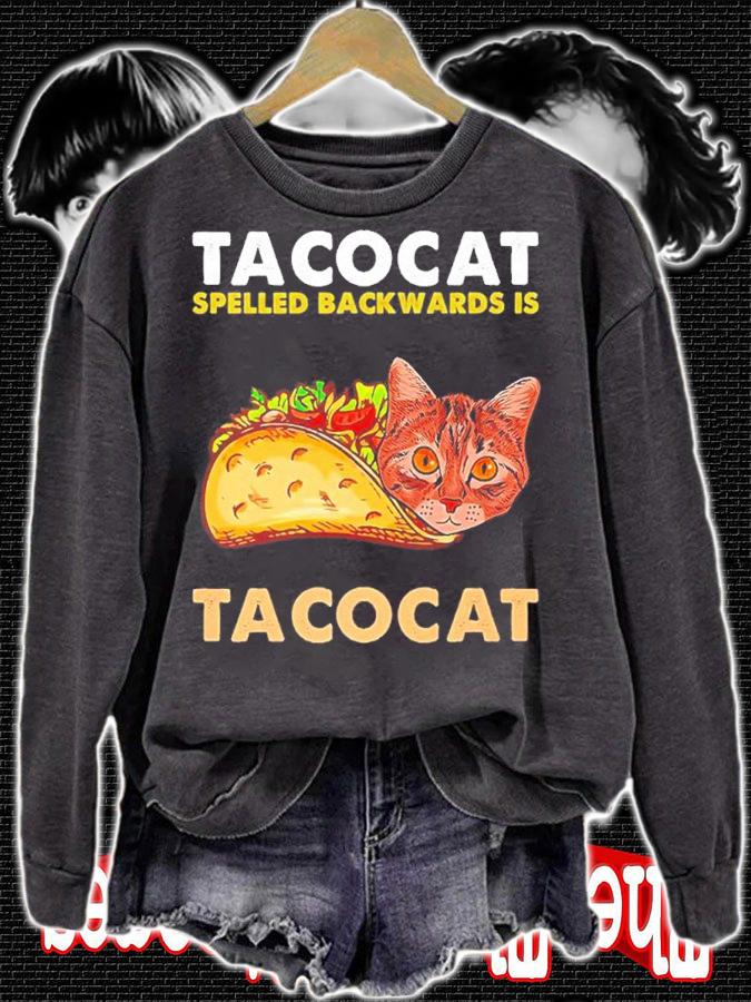 Tacocat Spelled Backward is Breakfast Taco shirt t-shirt sweatshirt