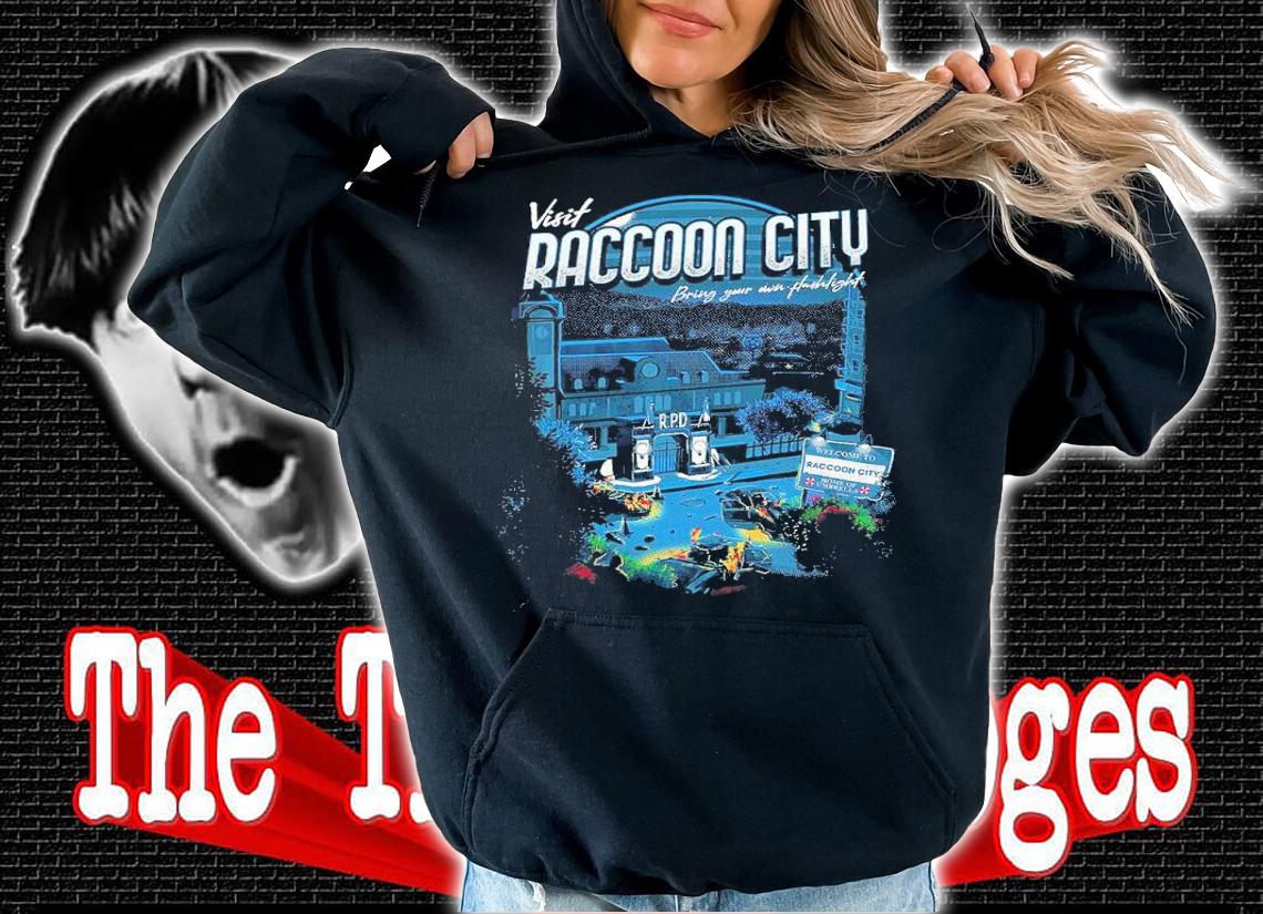 Visit Raccoon City bring your own flashlight shirt t-shirt hoodie