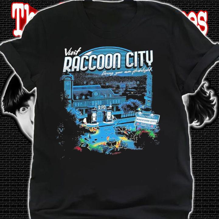 Visit Raccoon City bring your own flashlight shirt t-shirt shirt