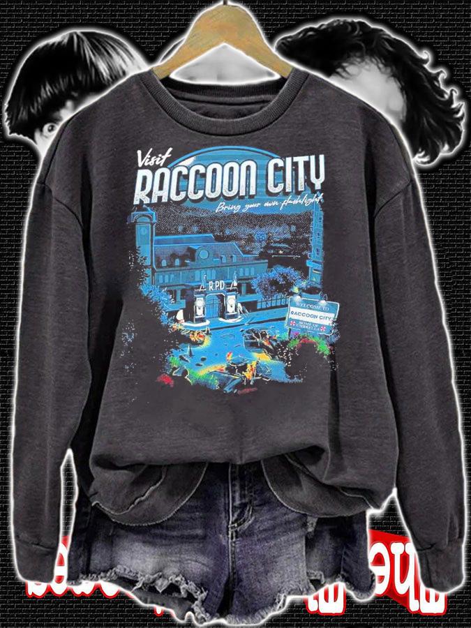 Visit Raccoon City bring your own flashlight shirt t-shirt sweatshirt