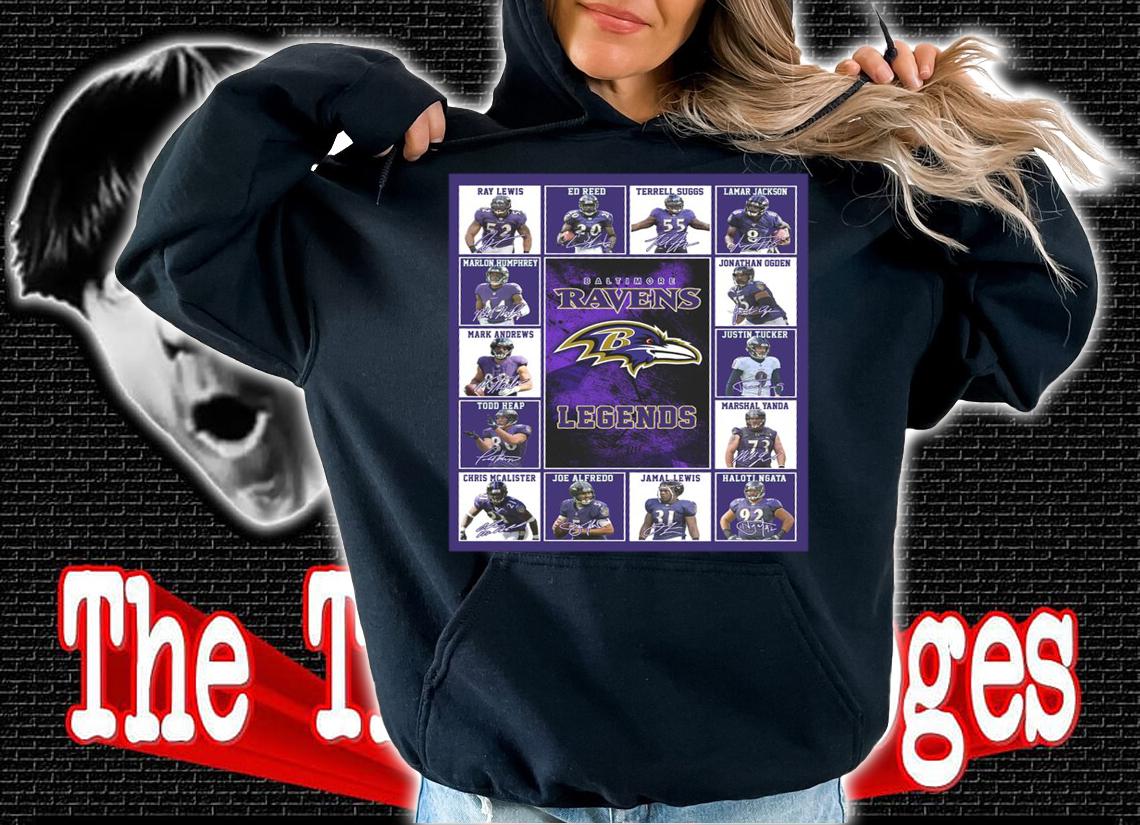Baltimore Ravens Legends Best Players Signatures t-shirt