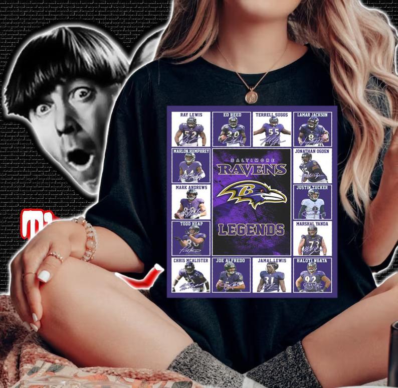 Baltimore Ravens Legends Best Players Signatures t-shirt