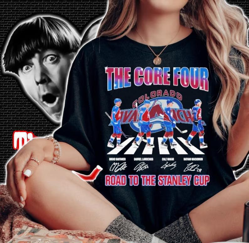 The Core Three Colorado Avalanche Road To The Stanley Cup Signatures Shirt t-shirt woman shirt