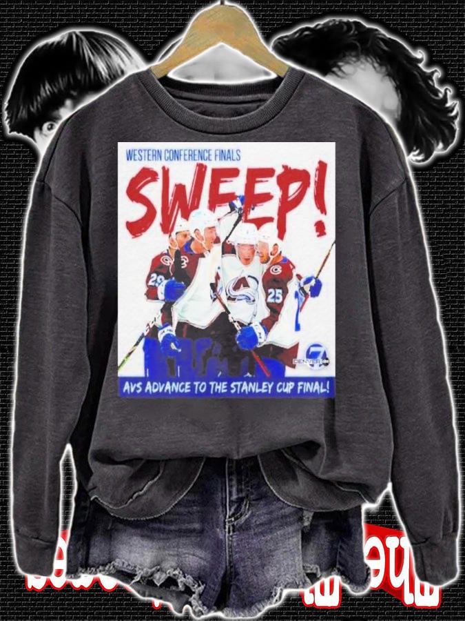 Western Conference Final Sweep AVS Advance To The Stanley Cup Final 2022 Shirt t-shirt
