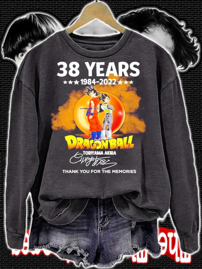 38 Years 1984-2022 Dragon Ball Toriyama Akira Signatures Shirt t-shirt sweatshirt