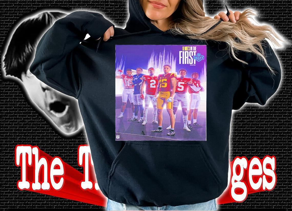 6 WRs In The First Round NFL Draft 2022 T-Shirt t-shirt hoodie