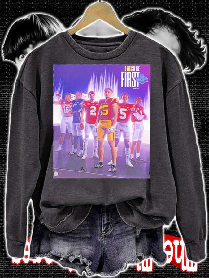 6 WRs In The First Round NFL Draft 2022 T-Shirt t-shirt sweatshirt