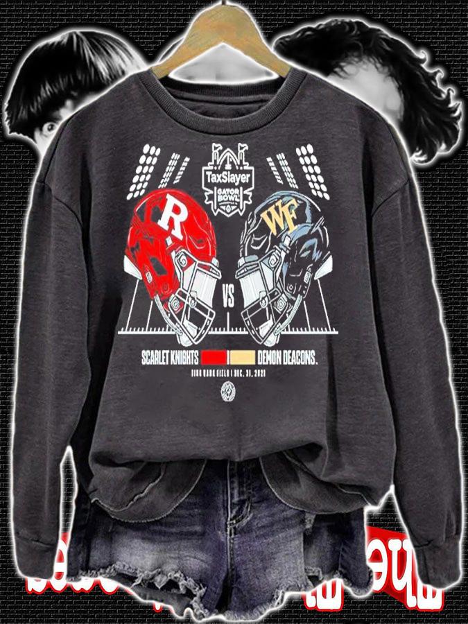 2021 Taxslayer Gator Bowl Rutgers Scarlet Knights vs Wake Forest Demon Deacons shirt t-shirt