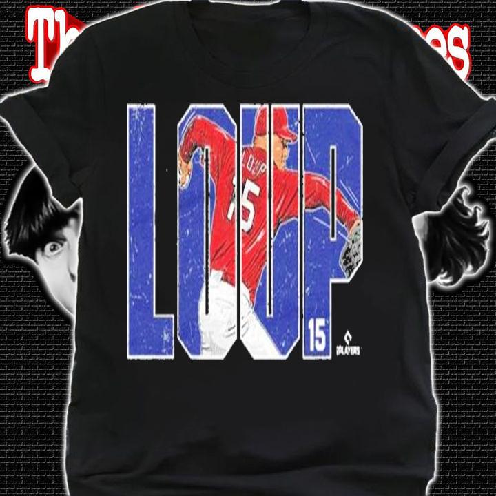 Aaron Loup Los Angeles A Loup Baseball Shirt t-shirt shirt