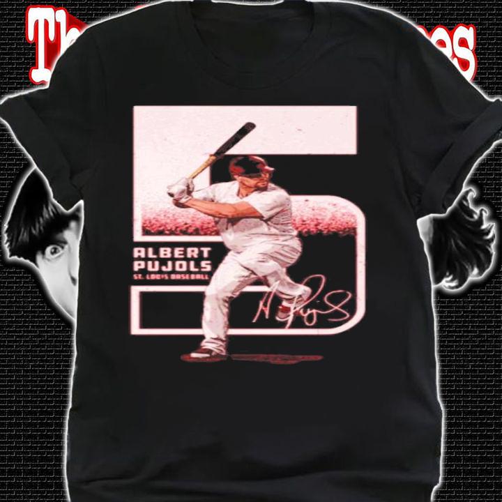 Albert Pujols St. Louis Outline Baseball Signatures Shirt t-shirt