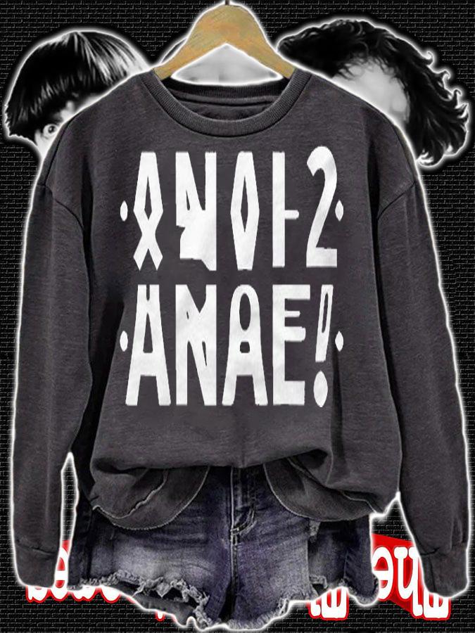 Anal Funny Hidden Message  Anal Distressed Letter Shirt t-shirt sweatshirt