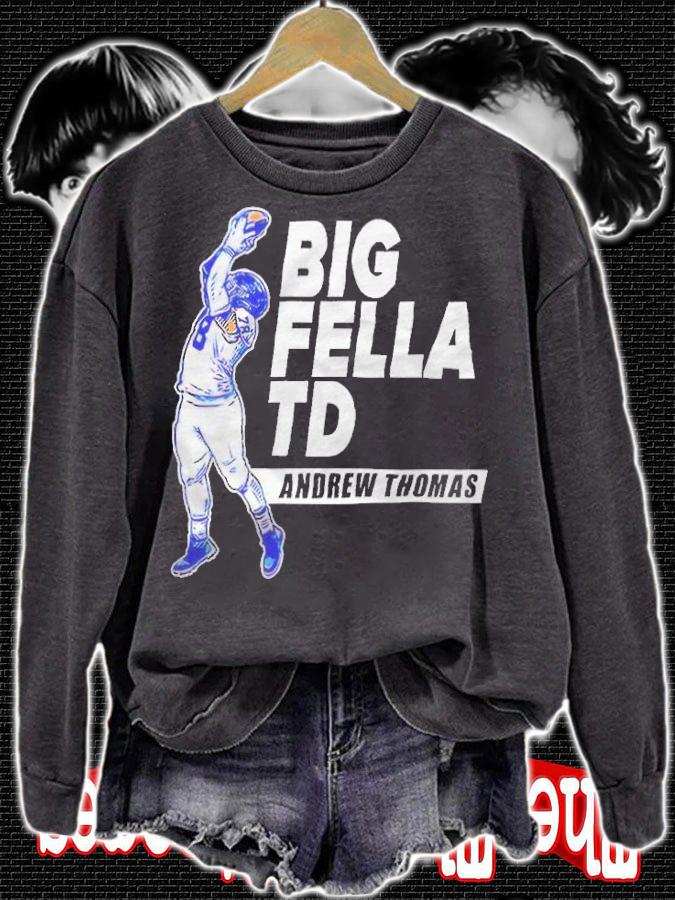 Andrew Thomas Big Fella TD New York Giants T-shirt t-shirt