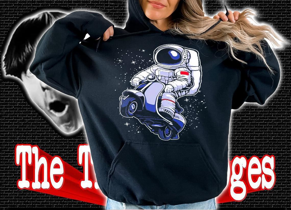 Astronaut Scooter Riding Space Geek Gift Vespa T-Shirt t-shirt hoodie