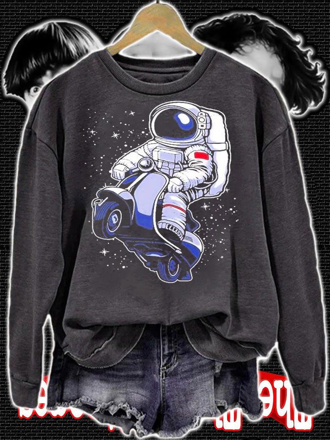 Astronaut Scooter Riding Space Geek Gift Vespa T-Shirt t-shirt sweatshirt