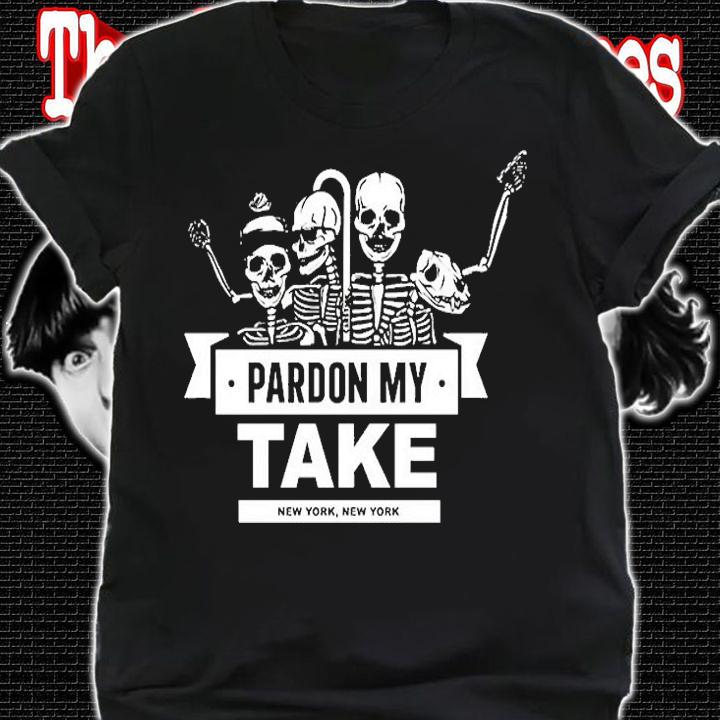 Barstool Sport Pardon My Take Skeletons T-Shirt t-shirt shirt