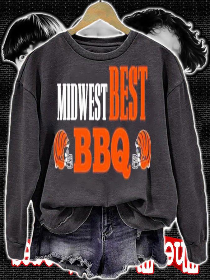 Bengal Cincinnati Midwest Best BBQ Shirt t-shirt sweatshirt