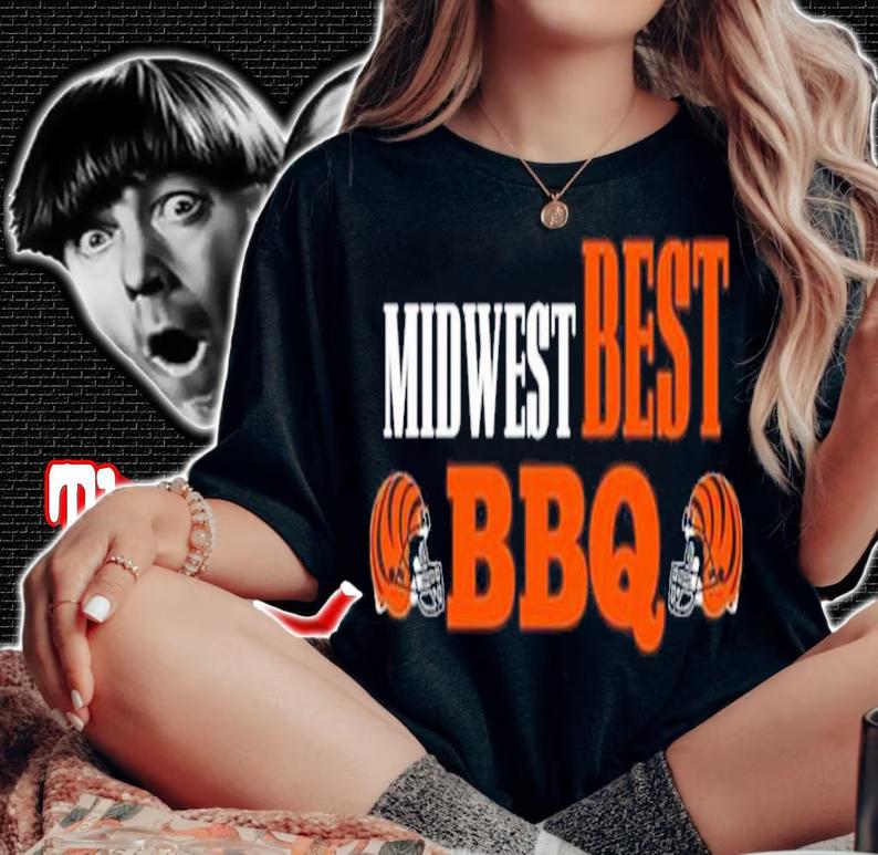 Bengal Cincinnati Midwest Best BBQ Shirt t-shirt woman shirt