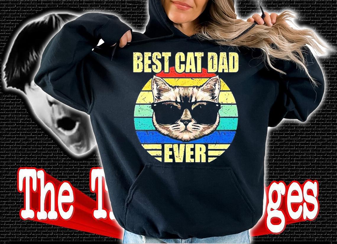 Best Cat Dad Ever Vintage T-Shirt t-shirt