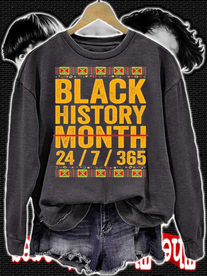 Black History Month 7 24 365 2022 T-Shirt t-shirt