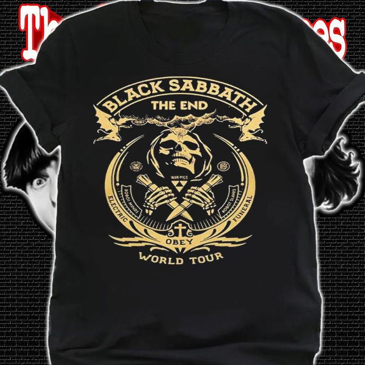 Black Sabbath the end Obey World tour shirt t-shirt shirt