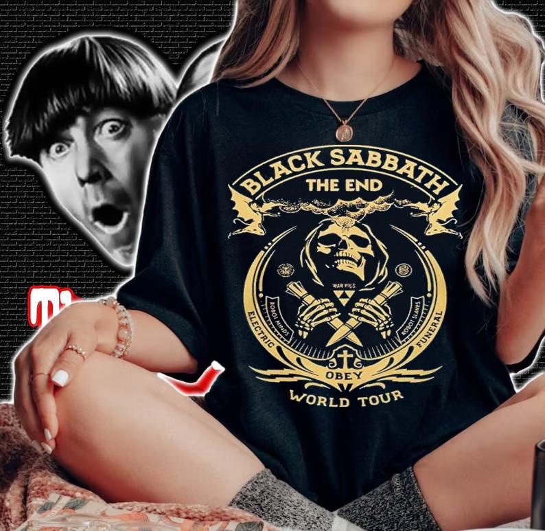 Black Sabbath the end Obey World tour shirt t-shirt woman shirt