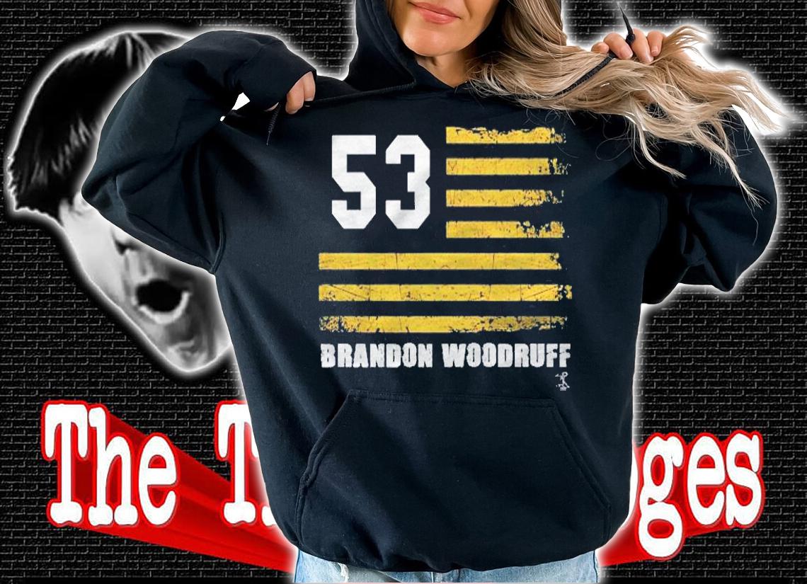 Brandon Woodruff Vintage Flag Gameday Shirt t-shirt