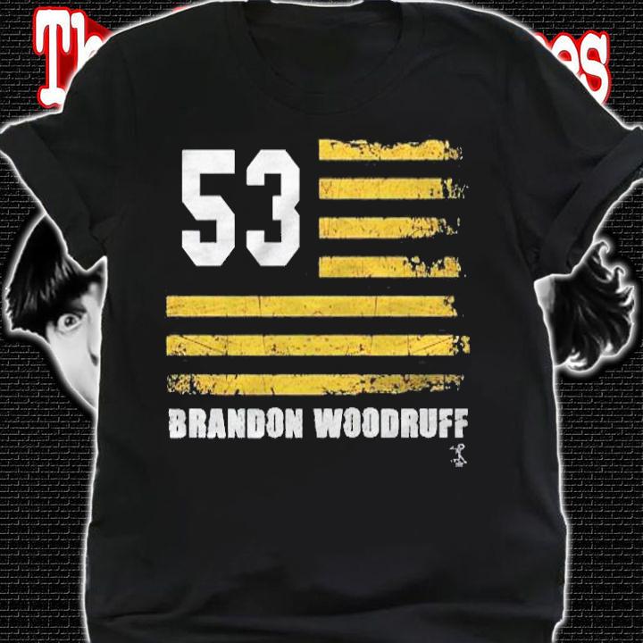 Brandon Woodruff Vintage Flag Gameday Shirt t-shirt