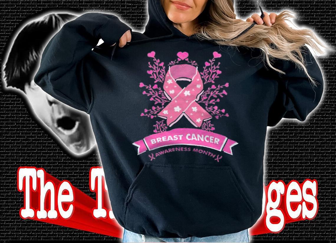 Breast cancer awareness month pink ribbon T-shirt t-shirt hoodie