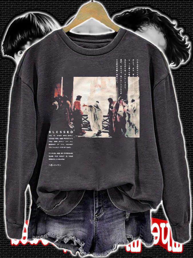 Blessed Art Streetwear Japanese Street Aesthetic Graphic Shirt t-shirt