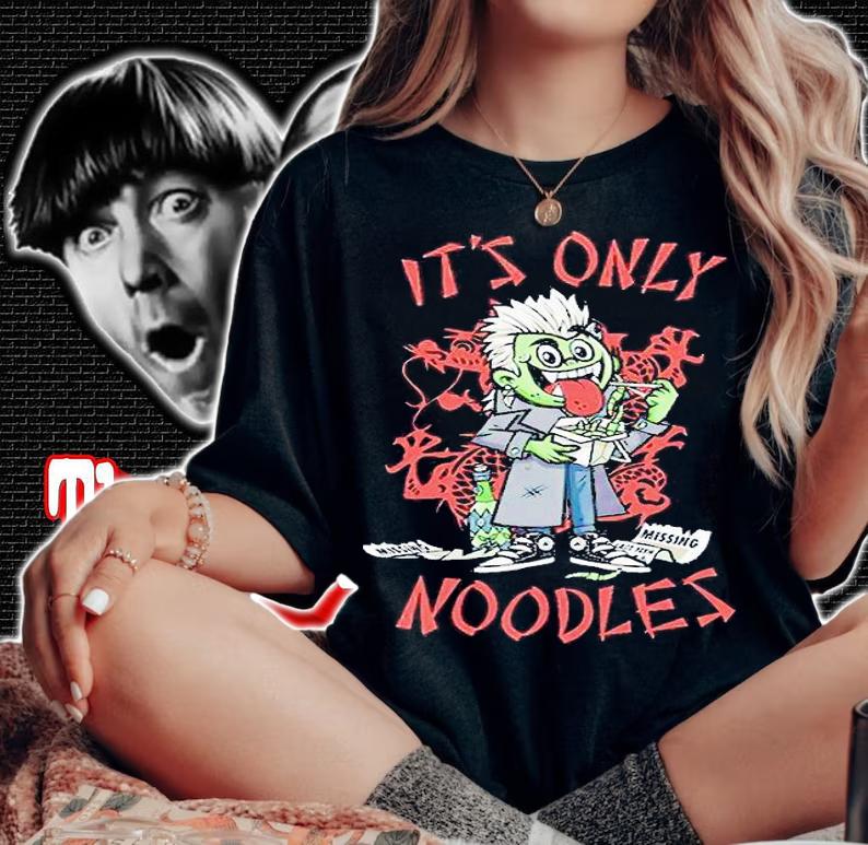 Dracula It's only noodles Halloween T-shirt t-shirt woman shirt