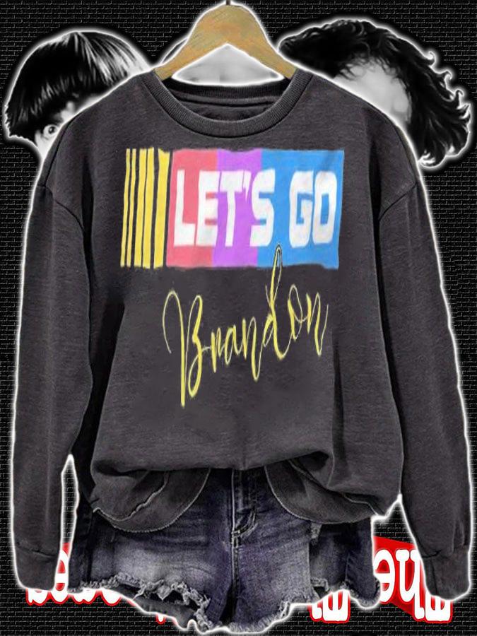 FJB Let's Go Brandon Anti Biden Chant Racing Logo Design T-Shirt t-shirt
