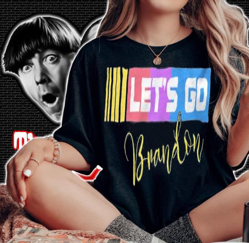 FJB Let's Go Brandon Anti Biden Chant Racing Logo Design T-Shirt t-shirt