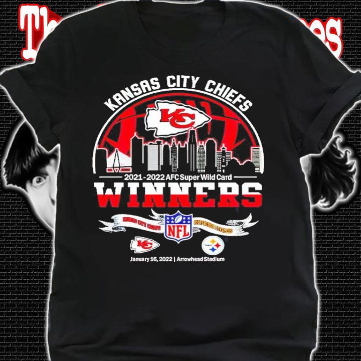 Kansas City Chiefs 20210-2022 AFC Super Wild Card Winner Matchups NFL Kansas City Chiefs Vs Pittsburgh Steelers Shirt t-shirt
